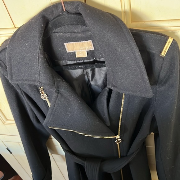 Michael Kors Wool Belted Coat size 10 women’s - Picture 5 of 7
